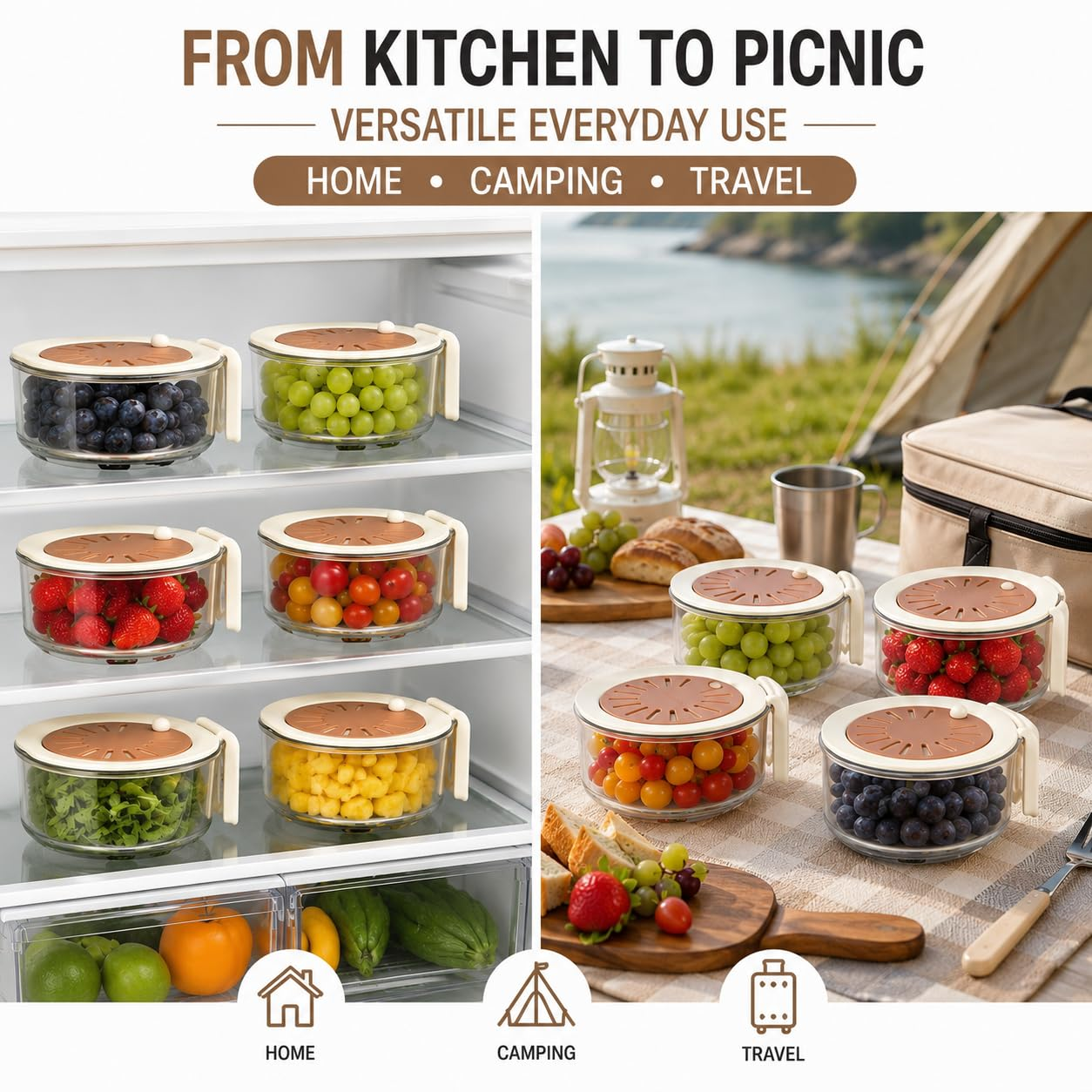 🥗 50% OFF 2-in-1 Wash & Store Container – Fresh Produce Storage Made Easy