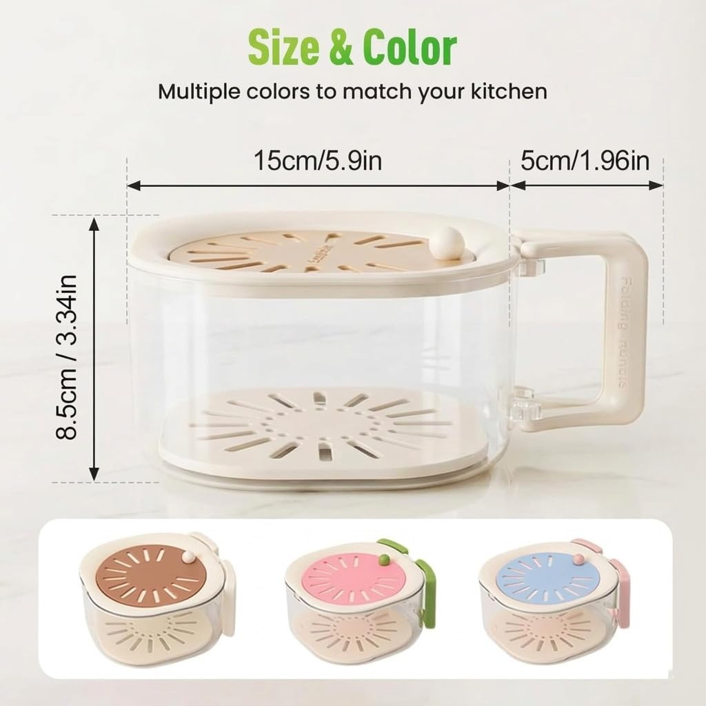 🥗 50% OFF 2-in-1 Wash & Store Container – Fresh Produce Storage Made Easy