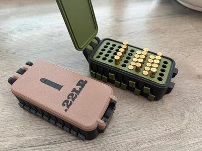 💥🔥Quick Access Ammo Storage Box – 50 Round Lift-Up Design Cartridge Organizer for Range & Storage