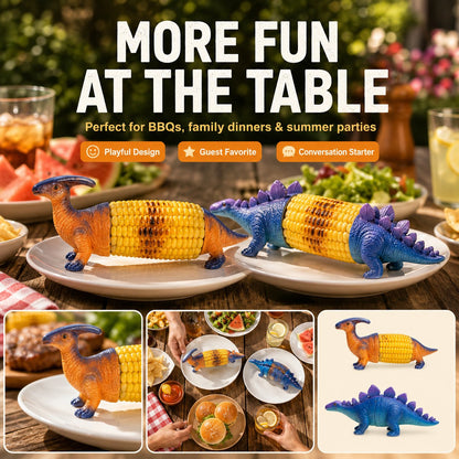 🔥Last Day Promotion🦖 Dino Bite Corn Holders🌽Turn Ordinary Corn Into The Most Fun Thing On The Table🧒
