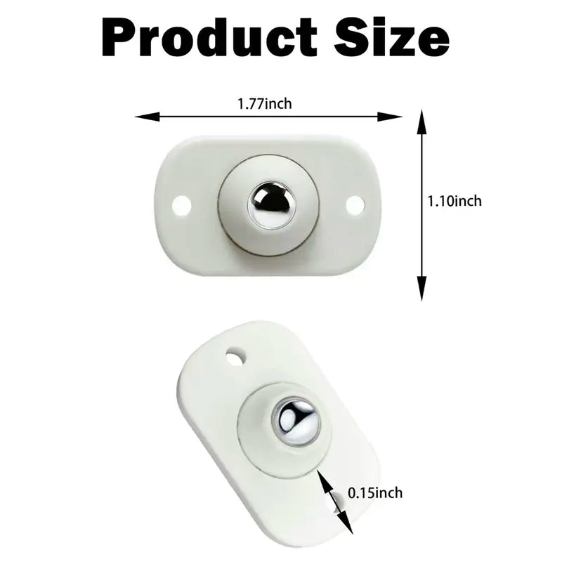 🔥 Hot Sale 🛒 8-Pack Self-Adhesive Mini Caster Wheels 🔄 360° Rotating | 💪 Durable Strong Load | 🔇 Low-Noise Mini Furniture Wheels