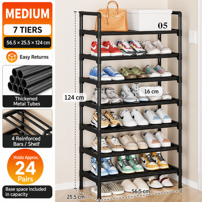 👟 Kitsure Shoe Organizer – 5-8 Tier Adjustable Rack with Side Handles, Easy Assembly & Versatile Storage for Any Room