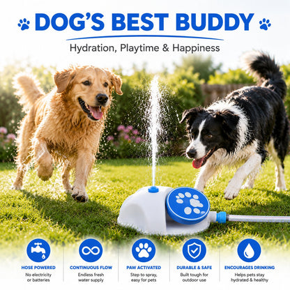 Outdoor Step-On Dog Water Fountain