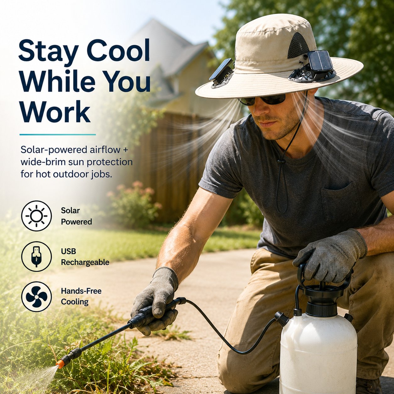 ☀️ Solar Fan Cooling Hat|Solar Powered Summer Cooling Hat
