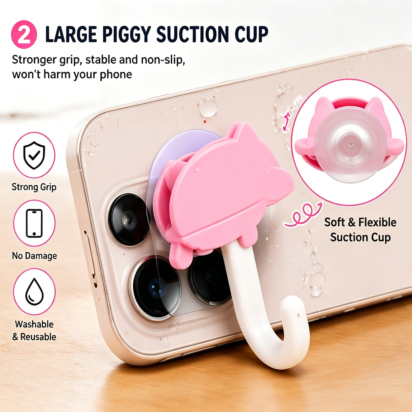 🔥50% OFF🐷 ☂️Cute Piggy Phone Umbrella