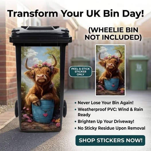 ✨Creative Cartoon Trash Can Sticker | 49% OFF Flash Sale Colourful DIY Decal