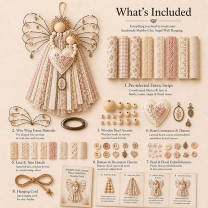 🪽 Angel Fabric Hanging DIY Kit – Create a Beautiful Handmade Angel Decoration