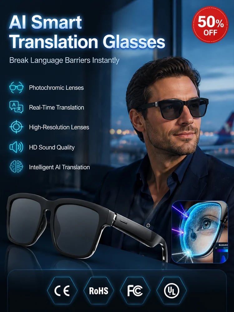 AI Smart Bluetooth Glasses