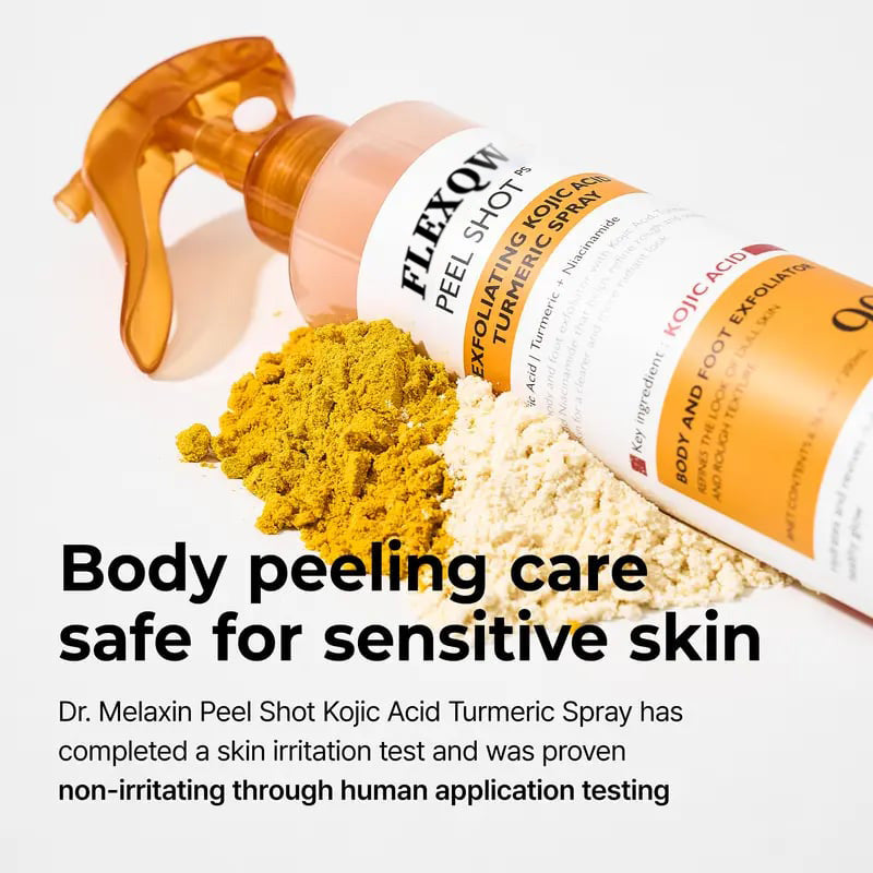 PEEL SHOT 99% Kojic Acid + Turmeric Body Exfoliating Spray