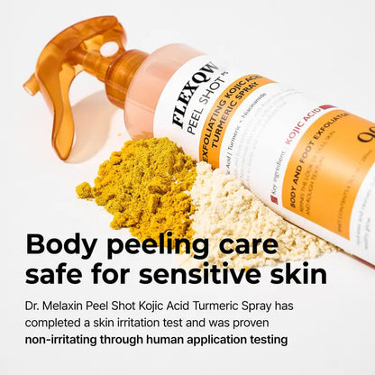 PEEL SHOT 99% Kojic Acid + Turmeric Body Exfoliating Spray