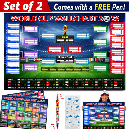 🗓️ ⚽ 2026 World Cup Poster Set – Don't Miss a Match!