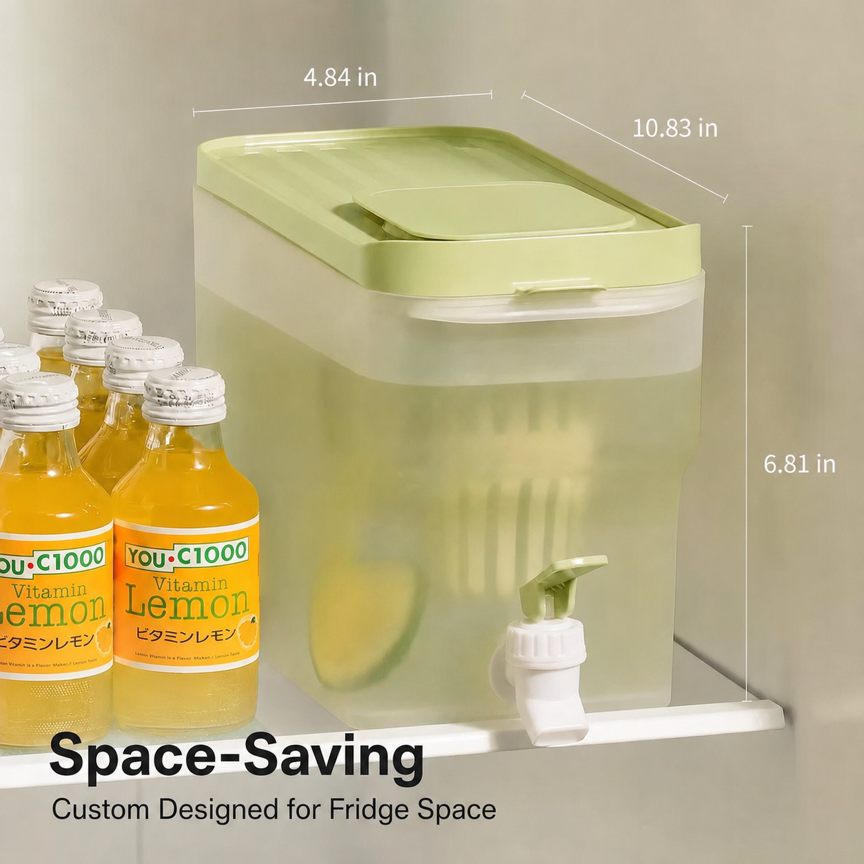 🍹4L Large Capacity Beverage Dispenser with Tap✅Great for family daily drinks, picnic & home party prep!