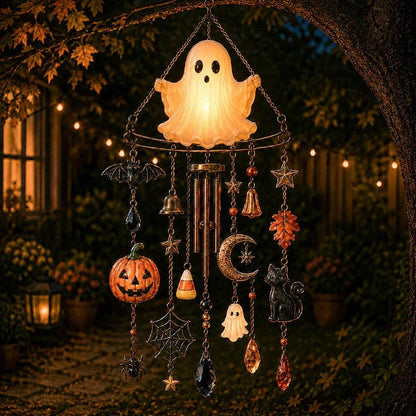 🔥LAST DAY 50% OFF-🎖️🎃 Halloween-Themed Crystal Wind Chime – Bring Spooky Magic to Your Garden
