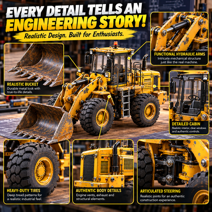 🏗️ Build It Yourself! 🔧 Construction Wheel Loader Model Kit