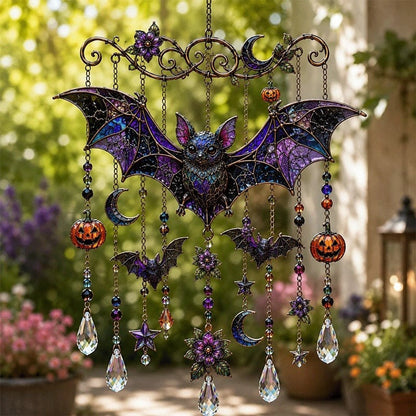 🔥LAST DAY 50% OFF-🎖️🎃 Halloween-Themed Crystal Wind Chime – Bring Spooky Magic to Your Garden