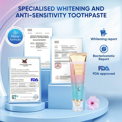 🦷Niacinamide whitening toothpaste: visibly whiter teeth in 7 days👄
