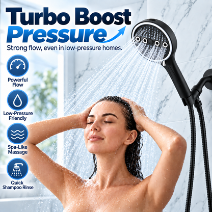 6-Mode High-Pressure Turbo Shower Head 🚿