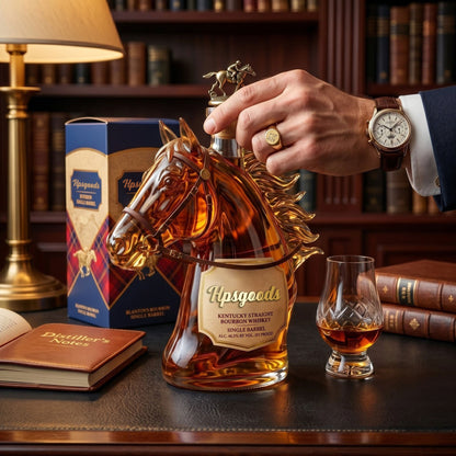 Premium Horse Head Whiskey Bottle