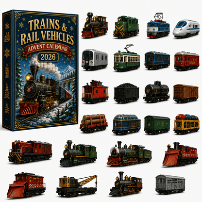 🚂 Trains & Rail Vehicles Advent Calendar 2026 – 24 Days of Railway Surprises
