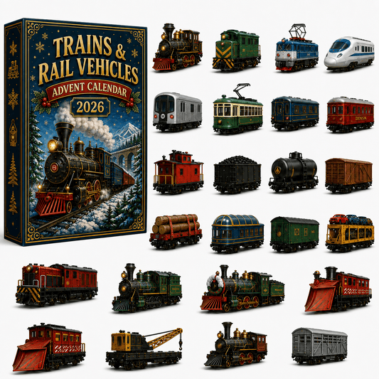 🚂 Trains & Rail Vehicles Advent Calendar 2026 – 24 Days of Railway Surprises