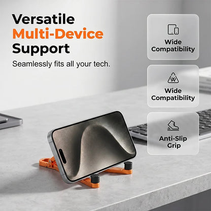 💯🔥HOT SALE 50% OFF🎁📱Mini Aluminum Phone Stand Keychain Foldable Desktop Holder – Small Gadget, Big Convenience✨