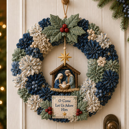 🔥49% Off Last Day - 🔥🎄 3D Fabric Poke Wreath DIY Kit