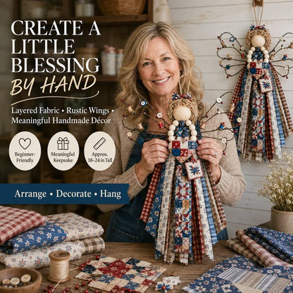 🪽 Angel Fabric Hanging DIY Kit – Create a Beautiful Handmade Angel Decoration