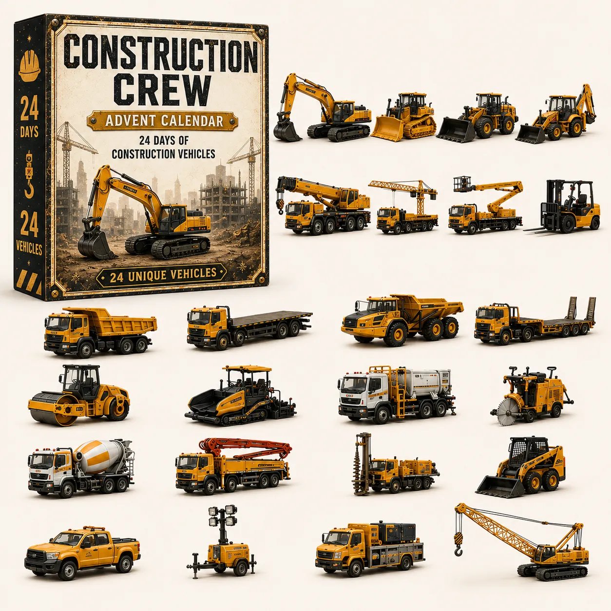 Build the Fleet Collection 24-Day Vehicle Advent Calendar Series | ✨A New Adventure Every Morning