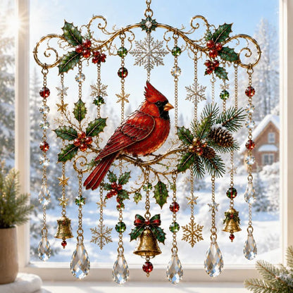 🎄 Limited-Time 50% OFF – Christmas Wind Chime with Crystal Drops🔔