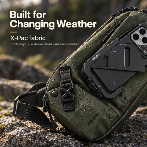 🎒Urban Transit Gear Sling Bag | Expandable 2.5‑3.5L X‑Pac Water‑Rep,Modular Chest Bag for Commute & Outdoor🏕️