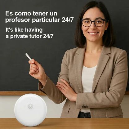 Portable Wireless AI Language Translator Pen - Spanish & English Practice Companion, 165-Language Support, Accent Adaptation for Restaurant Scenarios, Smart Tutor for Electronic Learning,sohochic