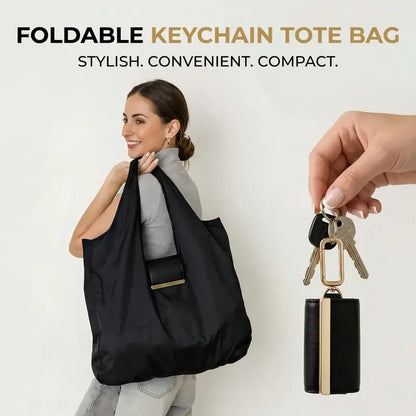 🛍️ Fold & Go! Keychain Tote Bag – Your Pocket-Sized Shopping Hero ♻️✨