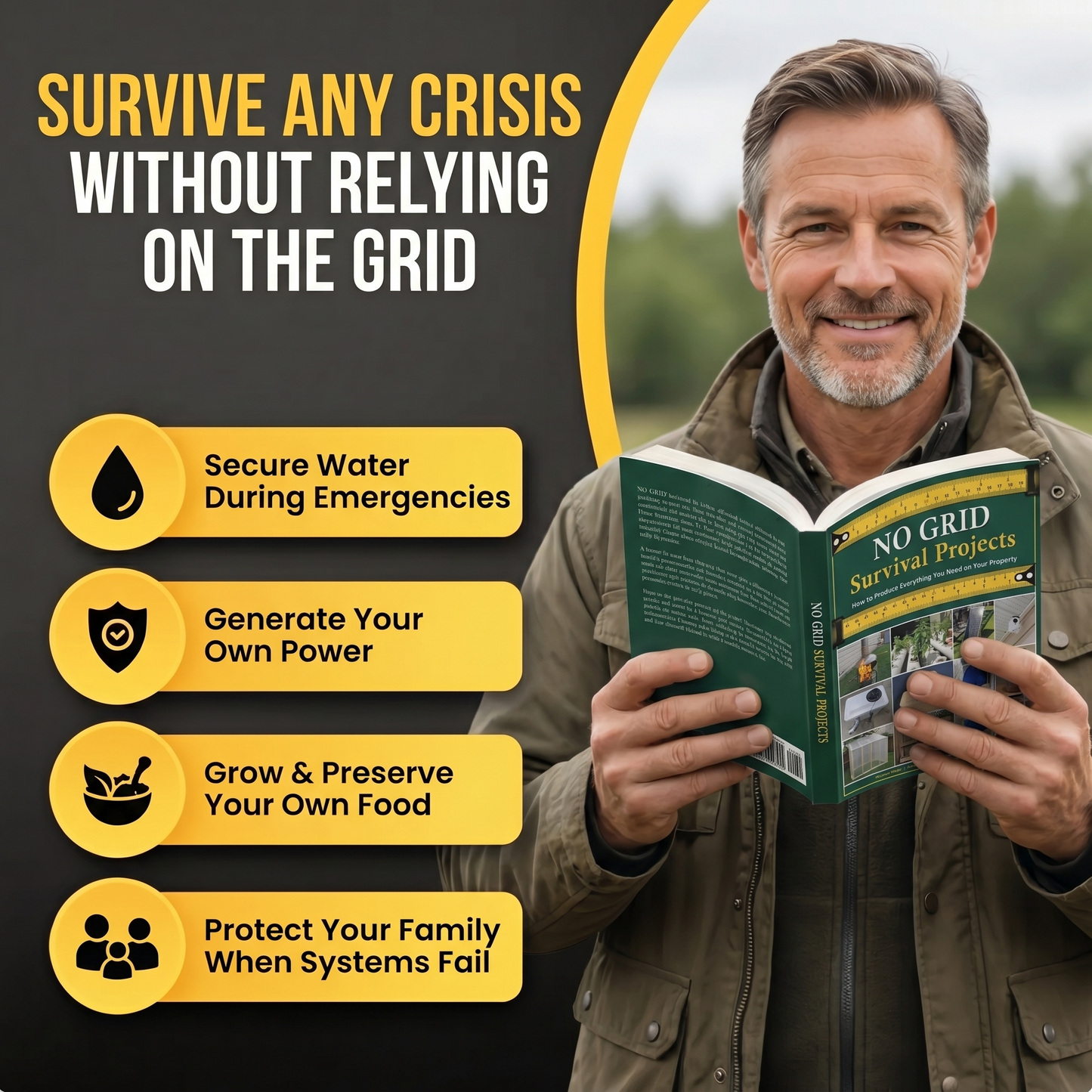 NO GRID Survival Projects: How to Produce Everything You Need on Your Property