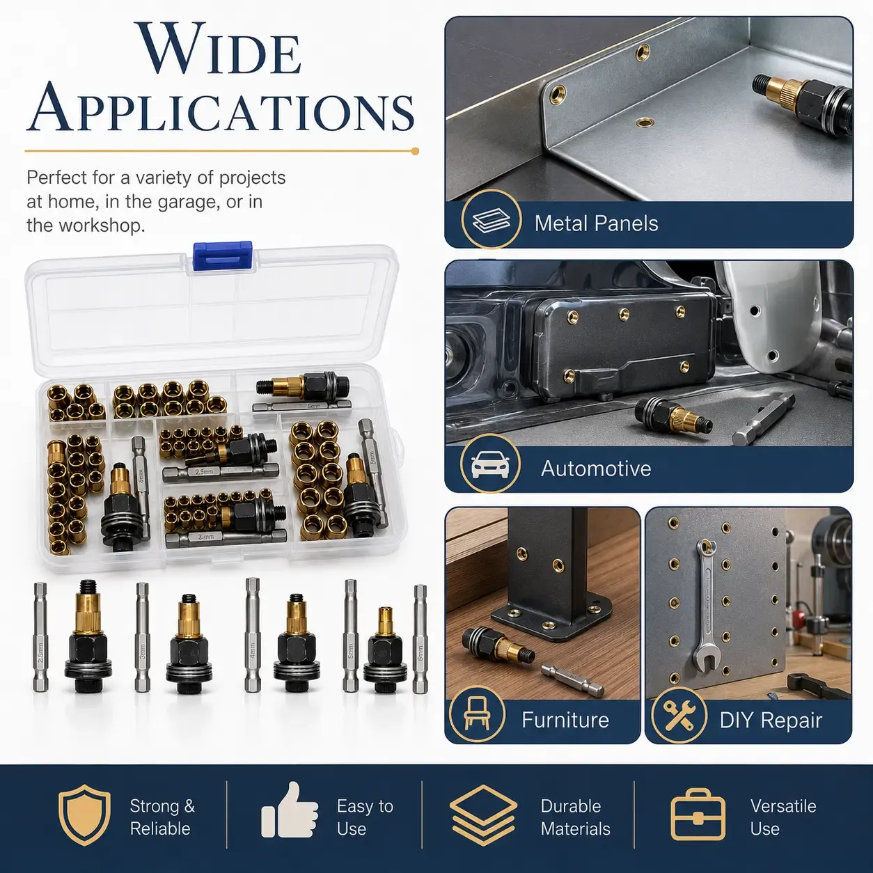 🔩 Rivet Nut Tool Kit – Fast Rivet Nut Installation