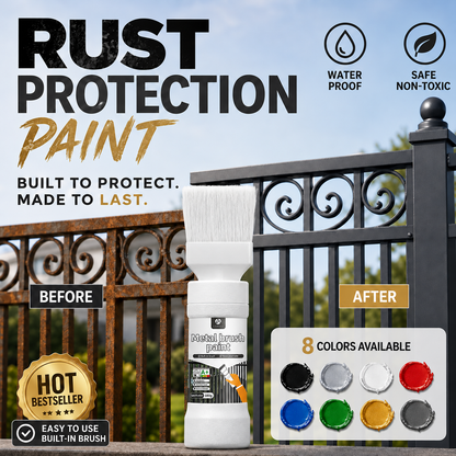 ✨New Arrival✨🖌️🏠Water-Based Metallic Silver Paint with Built-in Brush💥👍