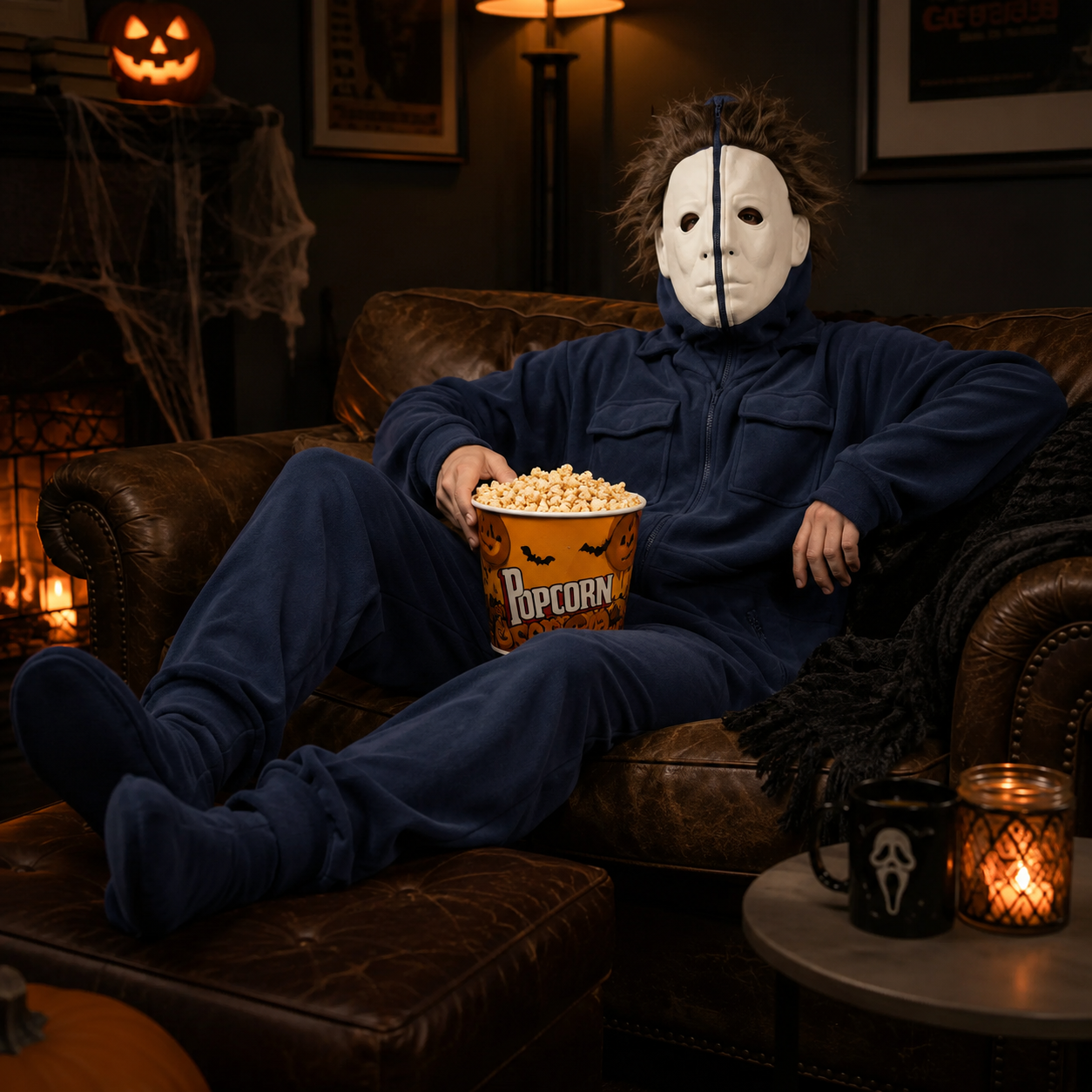Horror Halloween Hooded Jumpsuit