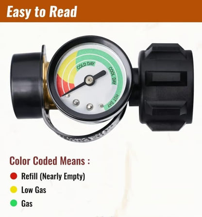 🔥 Universal Propane Tank Level Gauge ⛽ — Never worry about running out of propane again! Ideal for BBQ grills, heaters, and RVs!