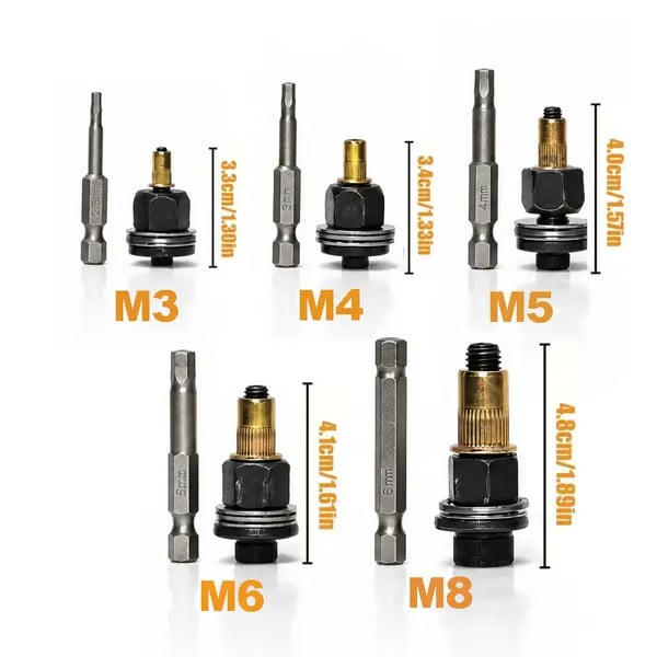 🛠️Head Rivet Nut Tool, M3 M4 M5 M6 M8 M10 Rivnut Kit