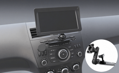 🚗 Adjustable CD Slot CarPlay Mount with 360° Rotation