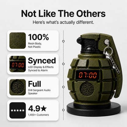 Grenade Alarm Clock