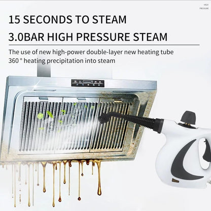 💨Powerful Steam Cleaner – 115°C (239°F) High-Temperature &amp; High-Pressure Steam
