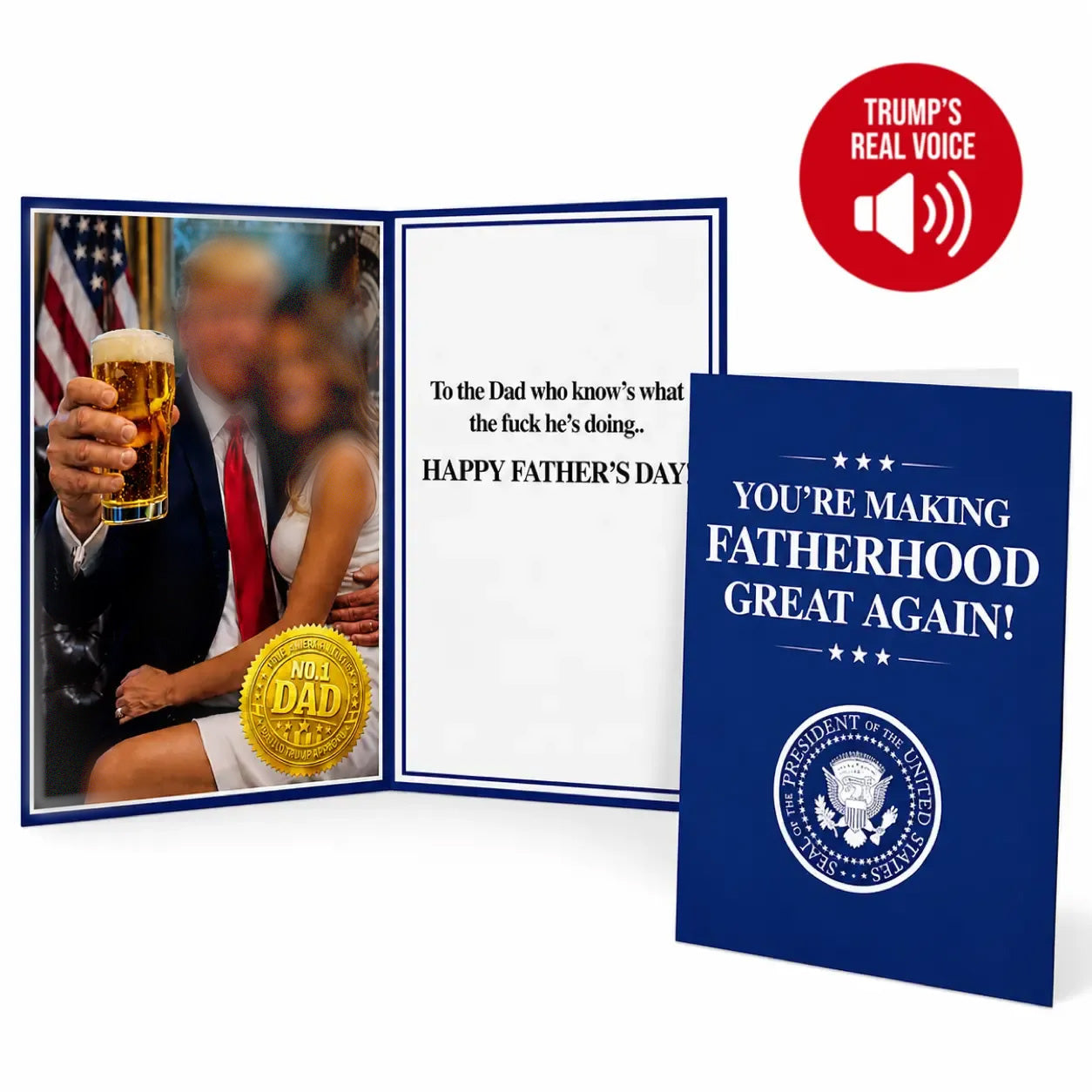 🎉Funny Fathers Day Card with Sound– The Gift Dad Won't Stop Playing! 📣😉