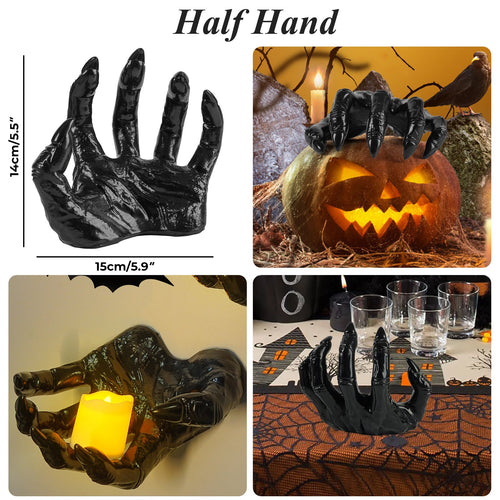 🖤🧙‍♀️ Halloween Witch’s Demon Hand Wall Decor – Creepy Gothic Accent for Haunted Homes 👹🕯️