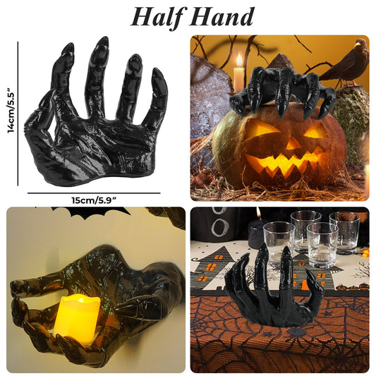 🖤🧙‍♀️ Halloween Witch’s Demon Hand Wall Decor – Creepy Gothic Accent for Haunted Homes 👹🕯️