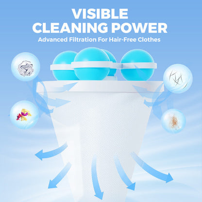 🥳2026 HOT SALE🥳💞50K+ SOLD!🧺🧼Floating Lint Mesh Bag – Catches hair & lint, reusable, protects washing machine & drain. 🚿✨