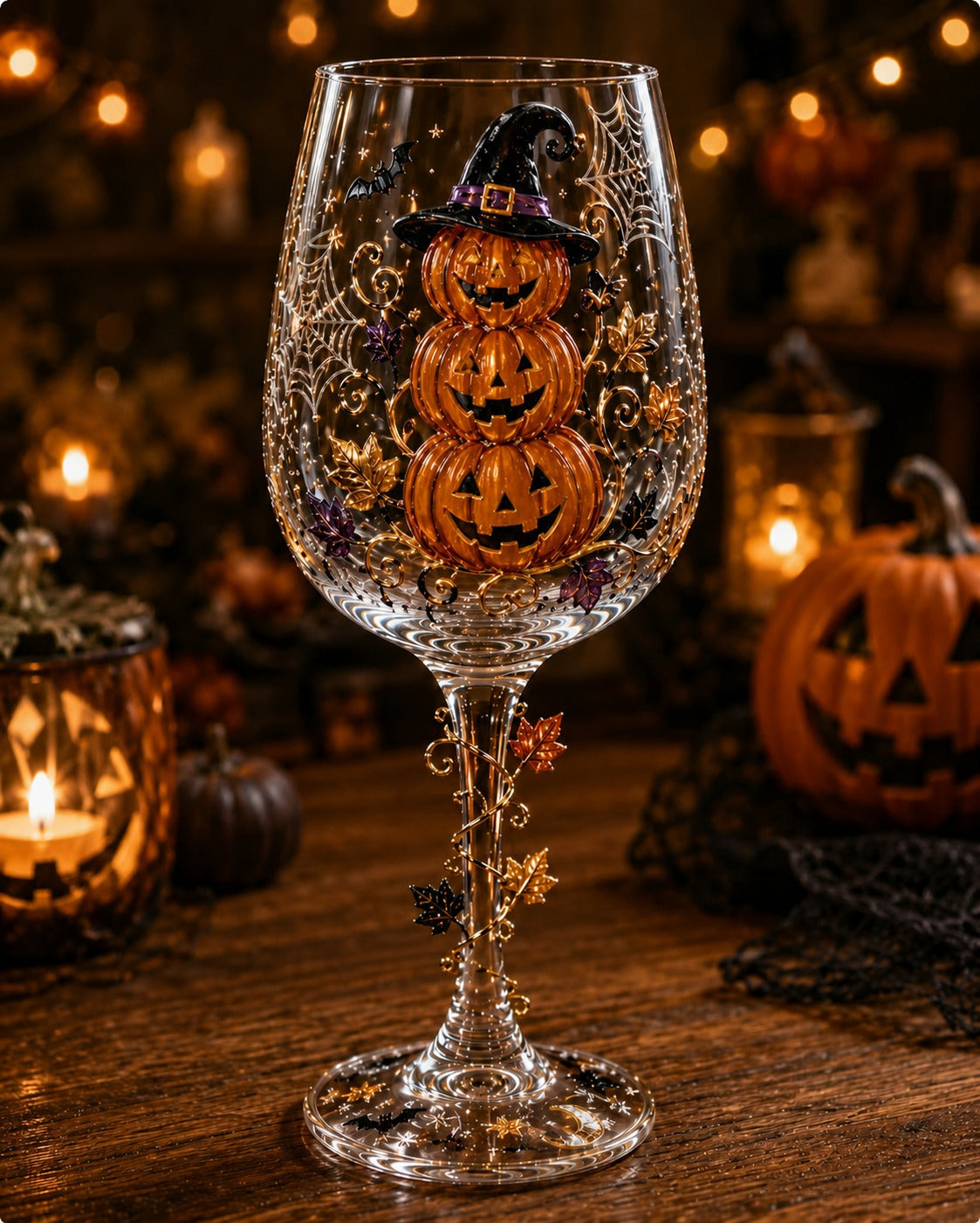🔥LAST DAY 50% OFF - 🎁 Halloween 3D Wine Glass Collection Gift Box Set – 6 Spooky Collectible Designs 🎃🍷