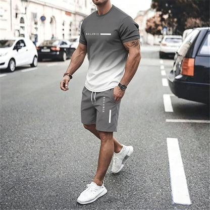 🔥Men's Gradient Fitness 2-Piece Set