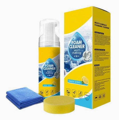 2026 New Powerful 4-in-1 Foam Cleaner – Deep Stain & Grease Remover for Home and Car