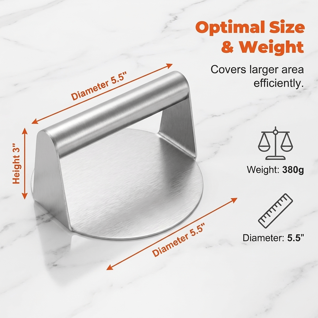 🍔Smash Burger Press - Hamburger Smasher Tool for Griddle