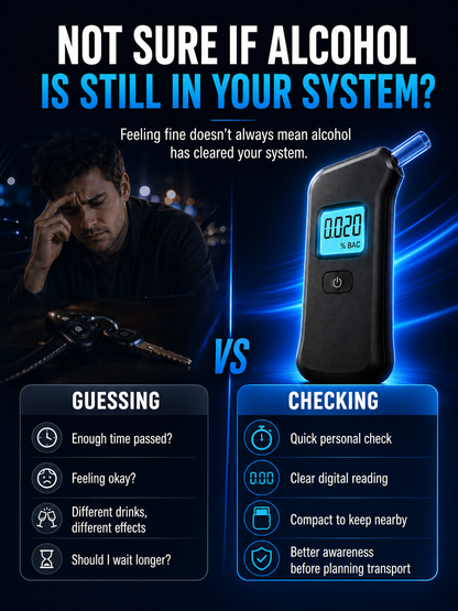 🍷🚫Portable breath alcohol tester
